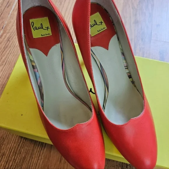 Paul Smith Vibrant Red Heels - Picture 1 of 8